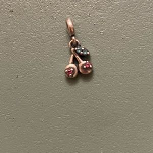 Pandora me cherry charm red and green NWOT/RETIRED